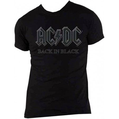 T-Shirt AC/DC - Back in Black - Zwart
