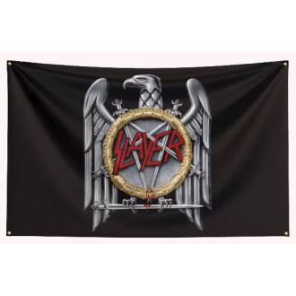 Slayer - Silver Eagle Logo - Textile Flag (90 x 150cm)